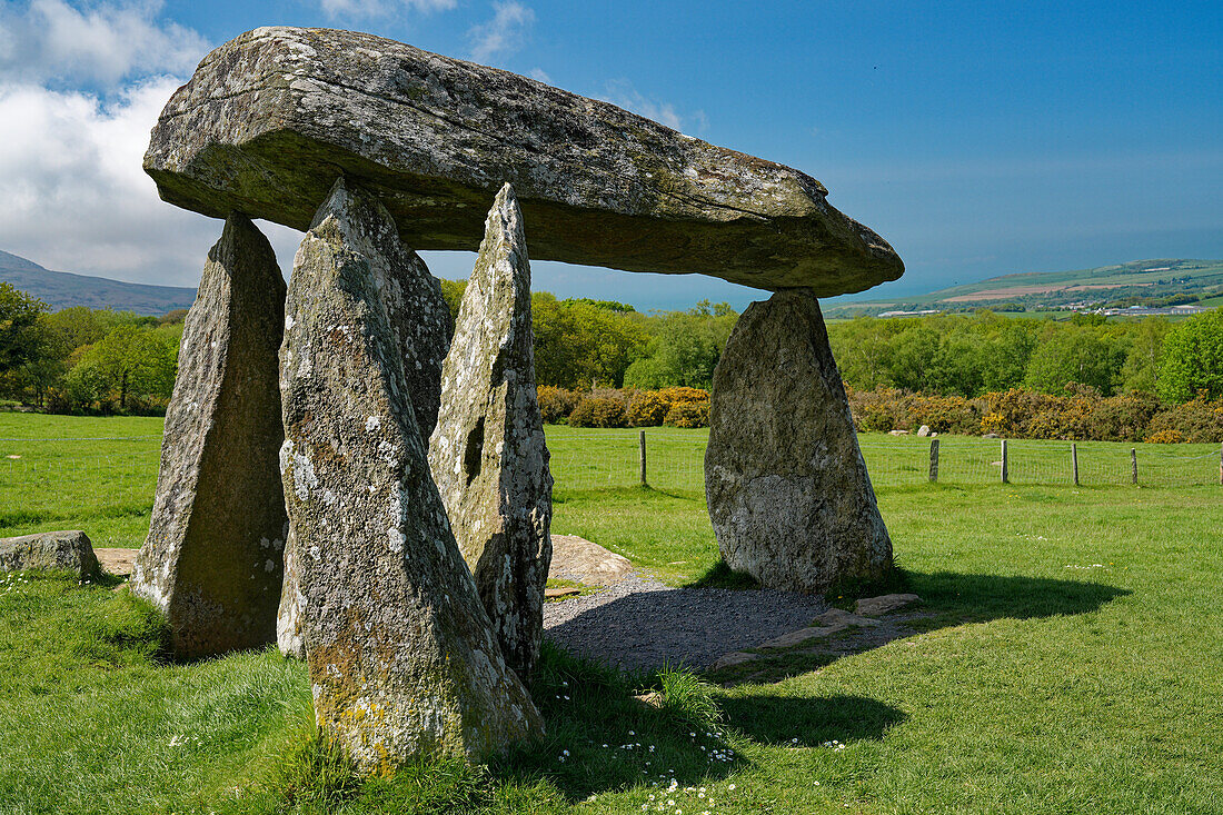 Großbritannien, Wales, Preseli Hills, Pentre Ifan, megalihisches Portalgrab, 5000 Jahre alt