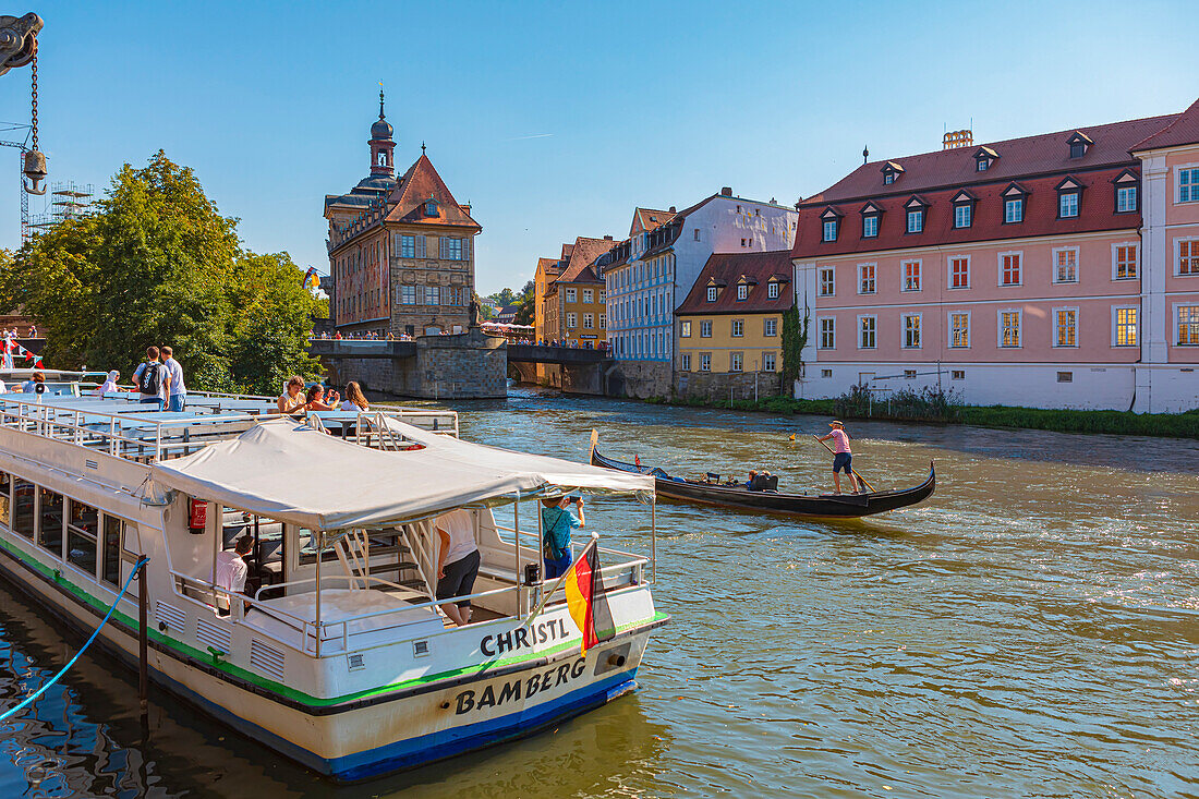 Little Venice and Old Town Hall in Bamberg, Bavaria, Germany