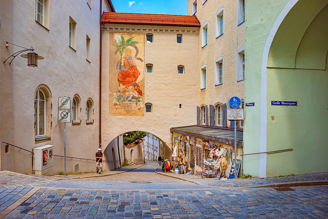 Pfaffengasse in Passau, Bavaria, Germany