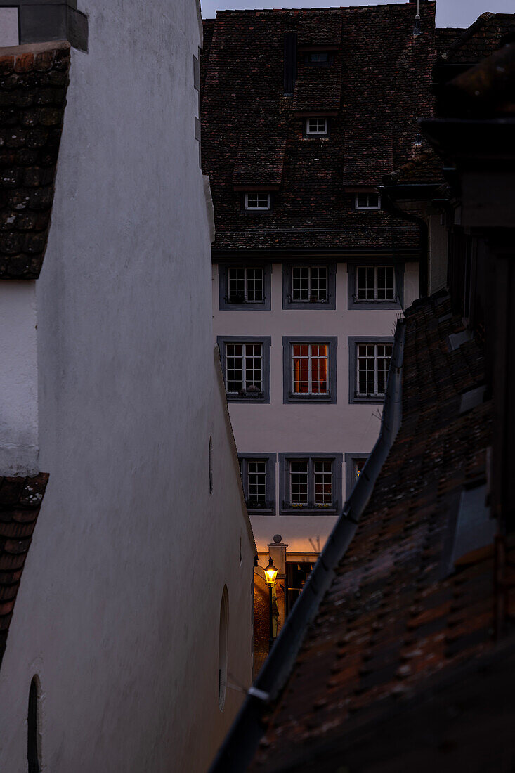 Mittelalterliches Gebäude in Schaffhausen, Kanton Schaffhausen, Schweiz
