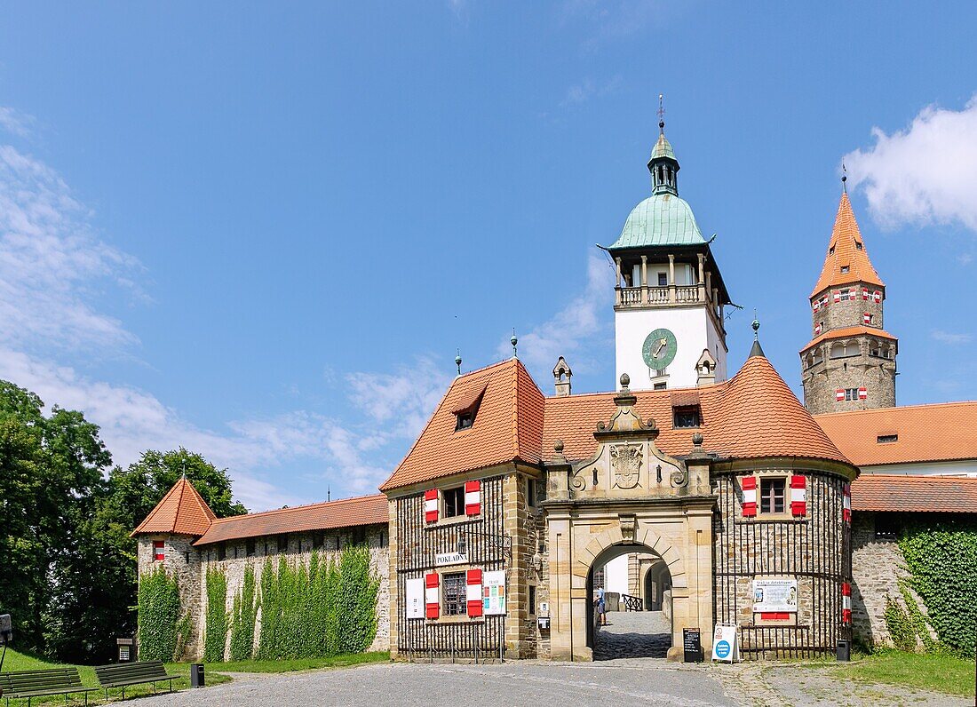 Bouzov Castle in Moravia in the Czech Republic