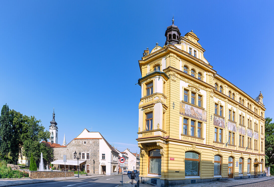 former Hotel Dvořáček in Písek in South Bohemia in the Czech Republic