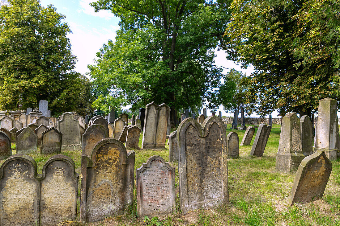 Jewish cemetery in Úsov in Moravia in the Czech Republic