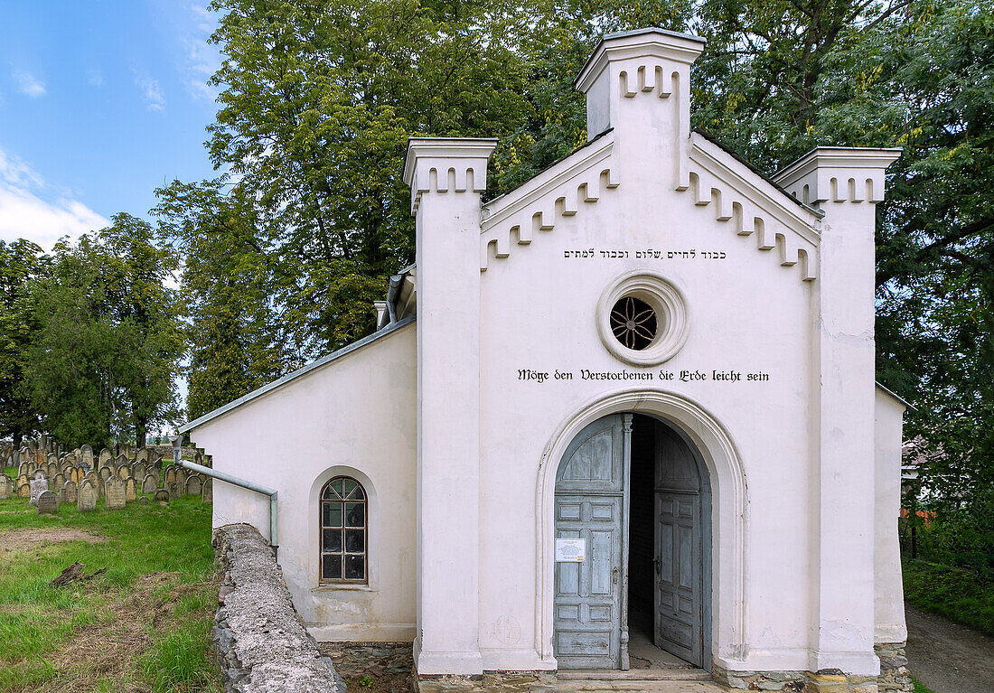 Jewish cemetery in Úsov in Moravia in the Czech Republic