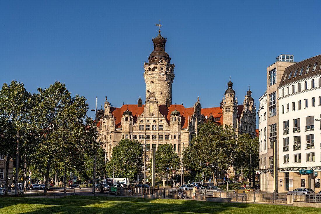 Das Neue Rathaus in Leipzig, Sachsen, Deutschland 