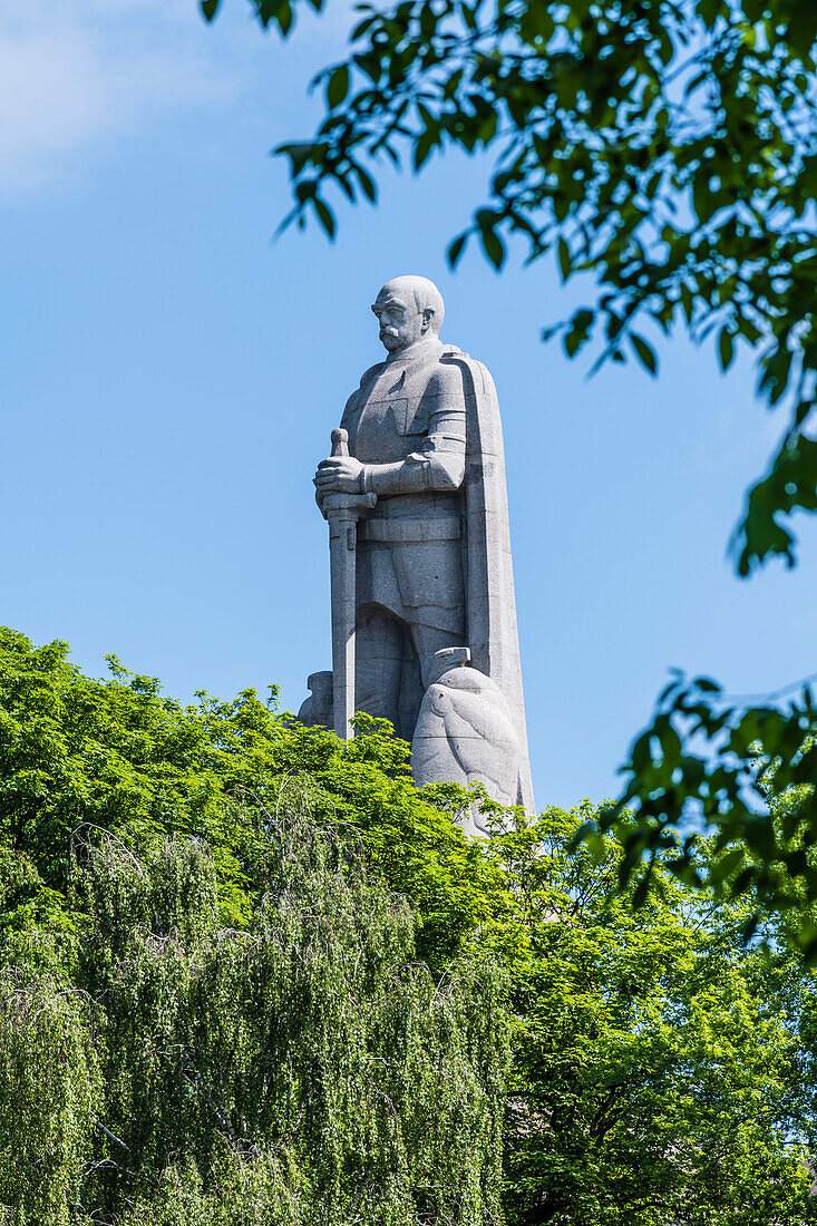 Bismarck monument in the Old Elbpark, Hamburg-Mitte, Hamburg, Germany