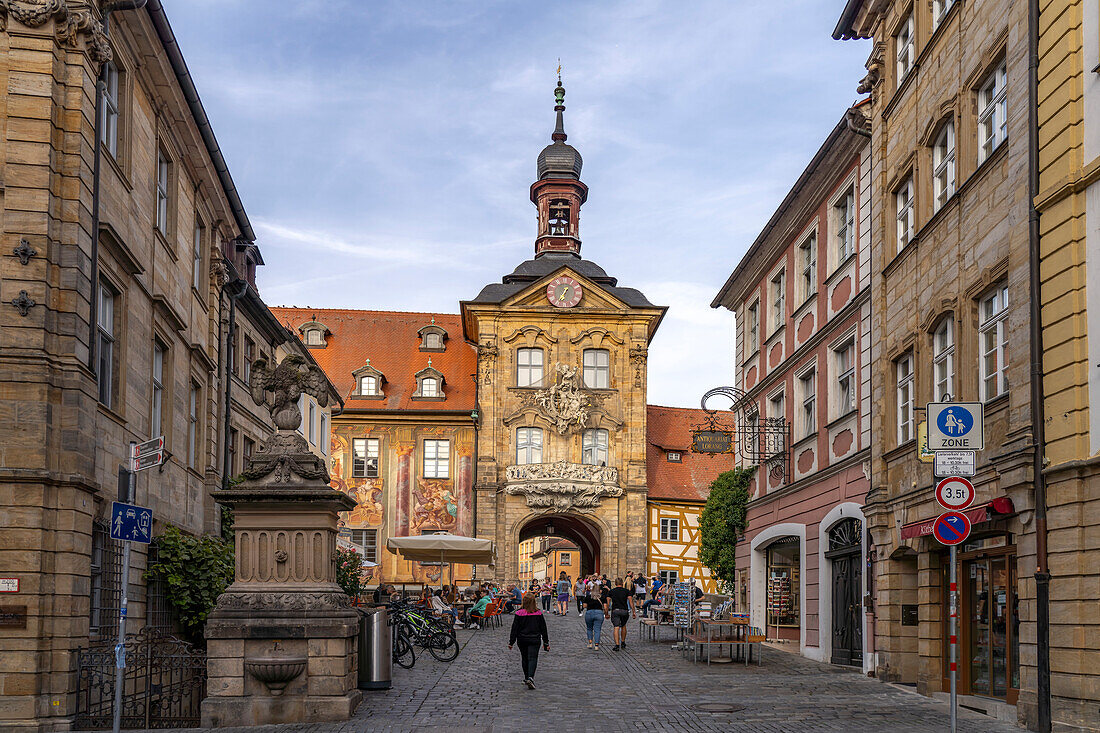 Das Alte Rathaus in der Altstadt von Bamberg, Oberfranken, Bayern, Deutschland, Europa  
