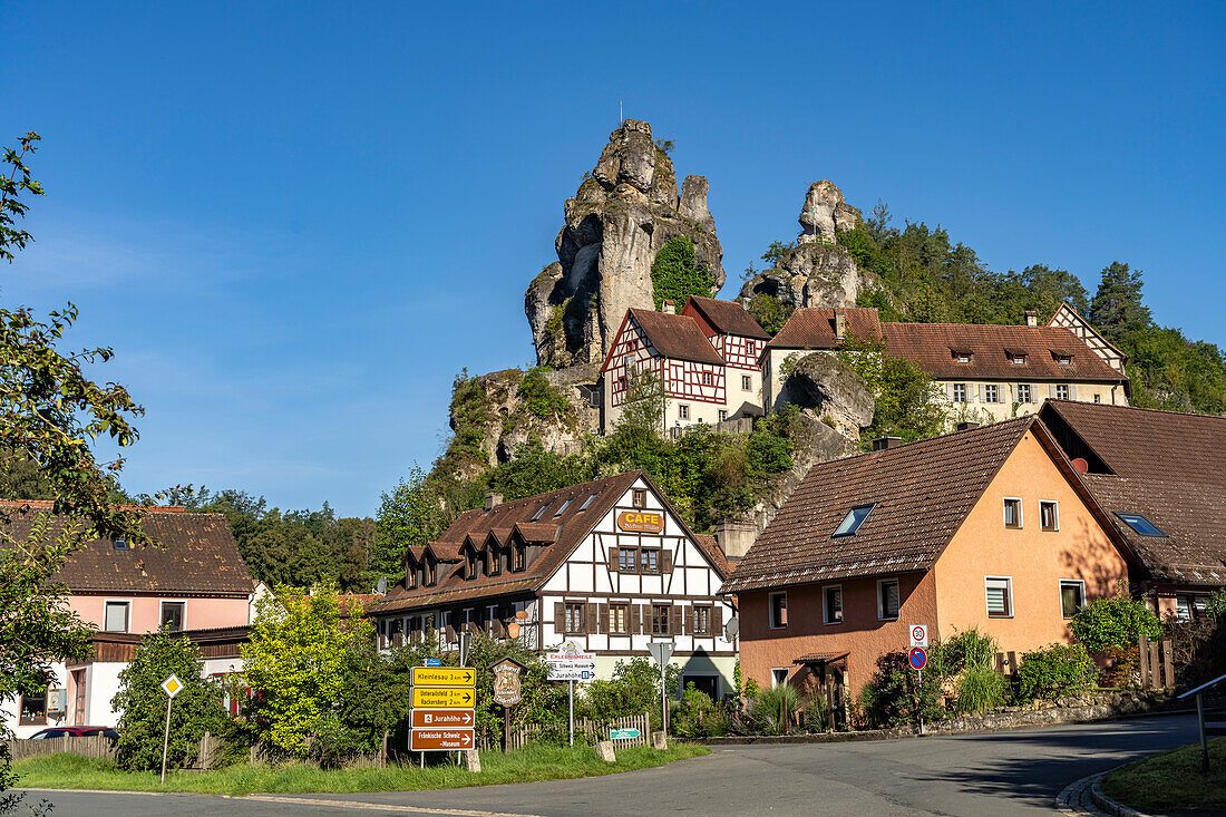 Tüchersfeld in Franconian Switzerland, town of Pottenstein, Bavaria, Germany