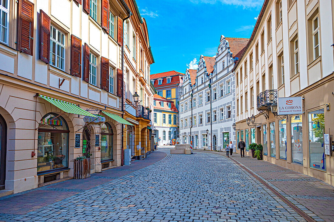 Johann-Sebastian-Bach-Platz in Ansbach, Bavaria, Germany