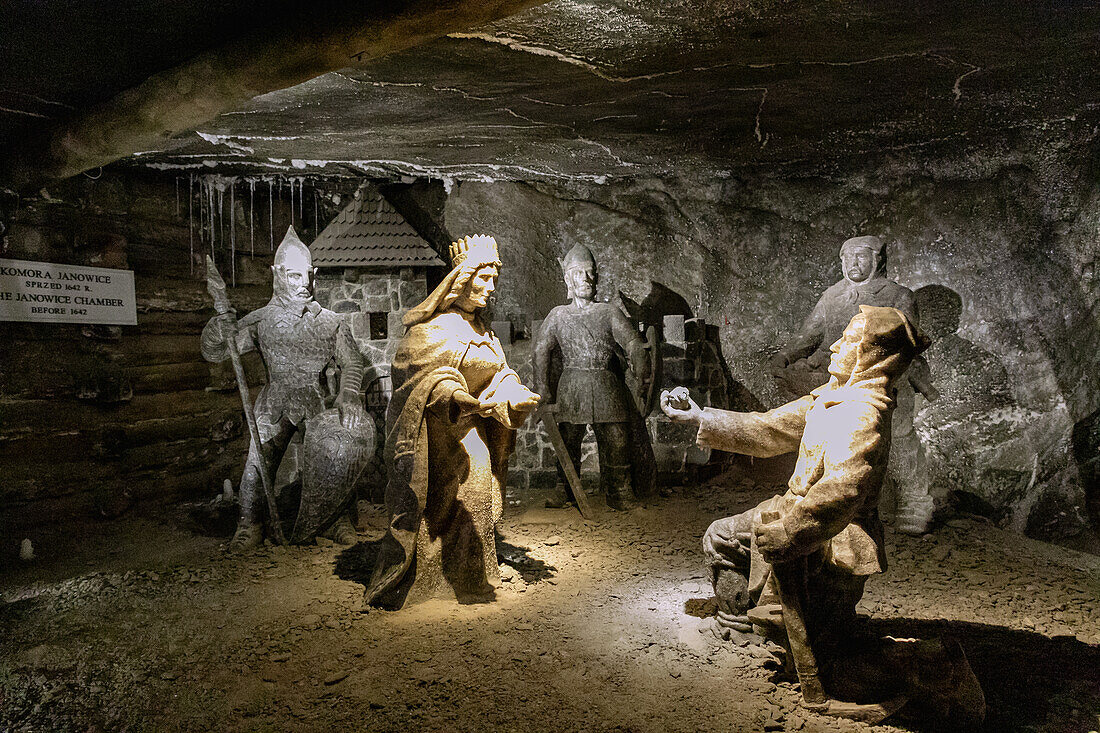 Janowice Chamber (Komora Janowice) in the Wieliczka Salt Mine (Kopalni Soli Wieliczka) in Wieliczka in Lesser Poland in Poland