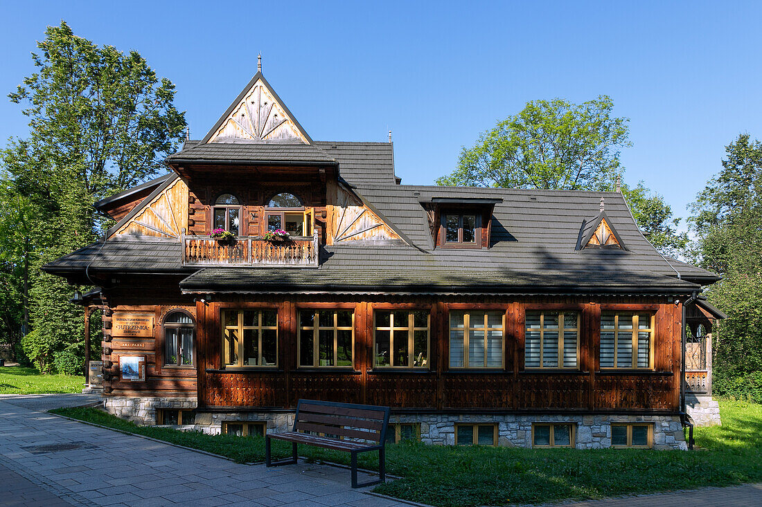 Tatranszskie Cultural Center (Tatrzańskie Centrum Kultury Jutrzenka) in Zakopane in the High Tatras in Poland