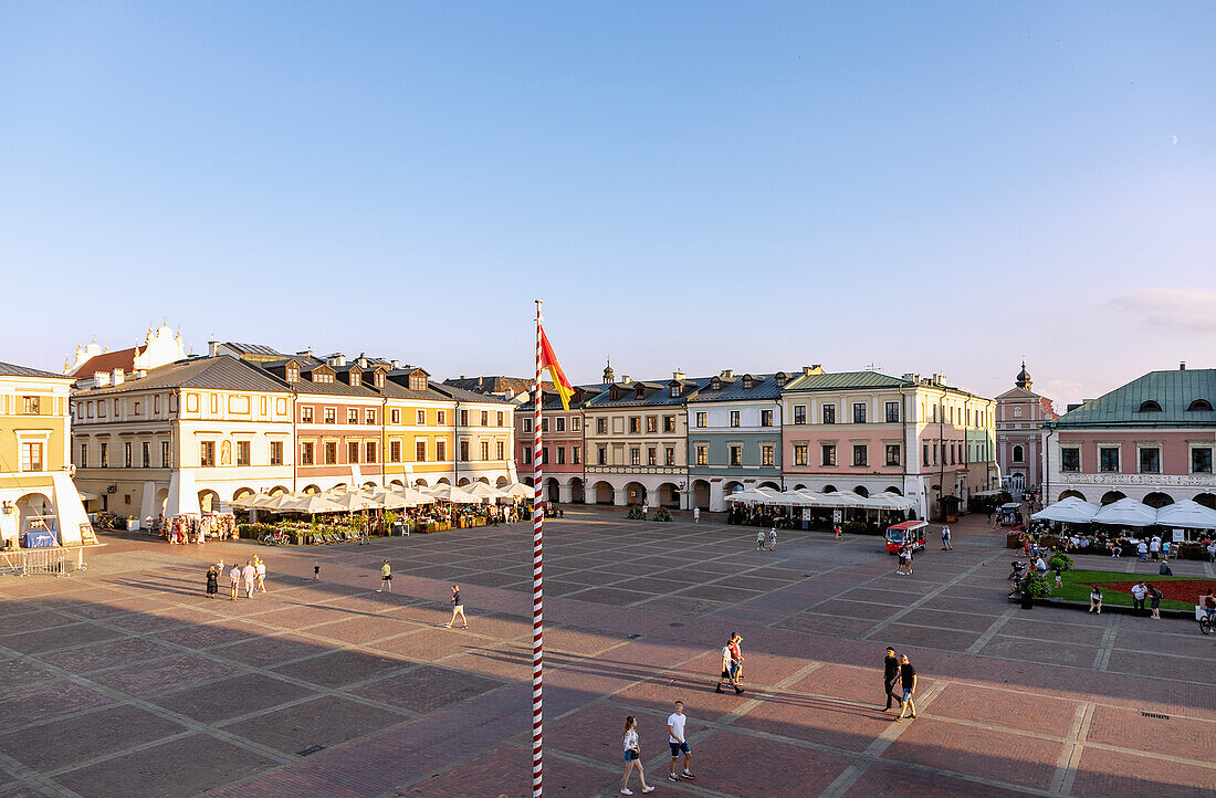 Rynek Wielki in Zamość in der Wojewodschaft Lubelskie in Polen