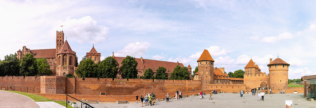 Marienburg (Zamek w Malborku) in Malbork in der Wojewodschaft Pomorskie in Polen