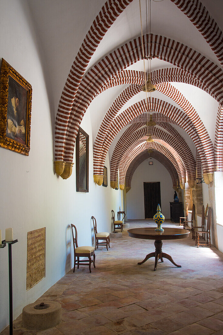 Monasteria de San Jeronimo de Cotalba, famous monastery 1388-1800, ambulatory, for prayer, or for events, Valencia province, Spain