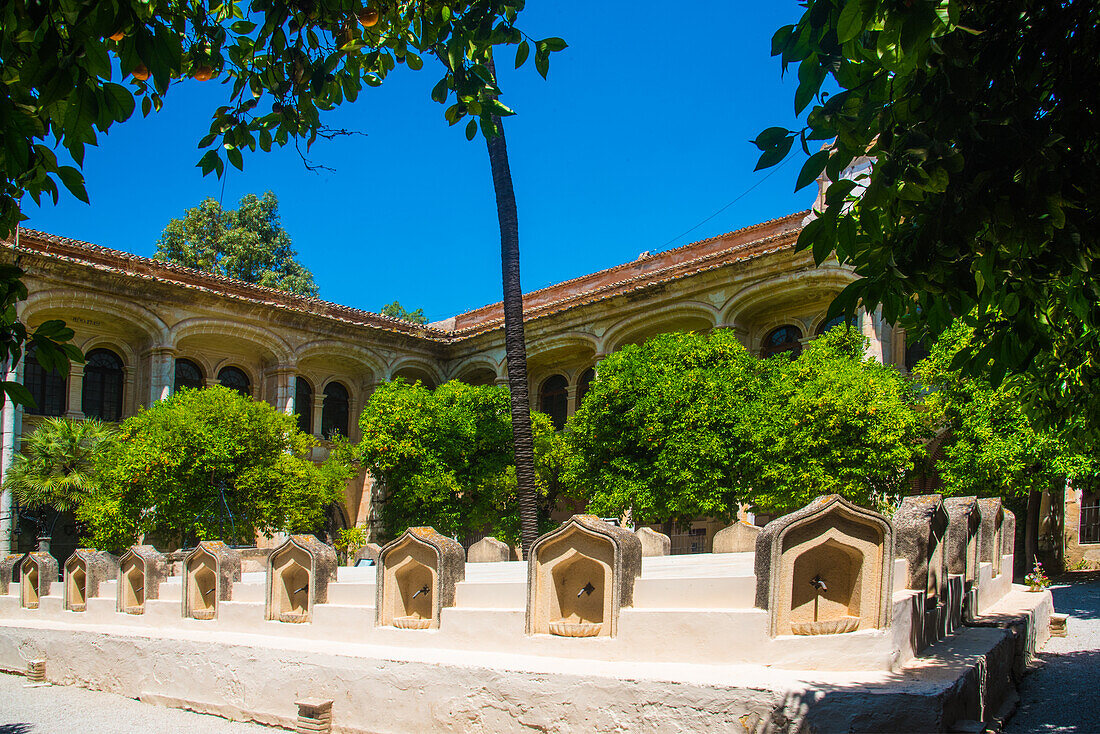 Monasteria de San Jeroni de Cotalba, monastery, famous, 1388 - 1800, Patio de Naranjas, Valencia province, Spain