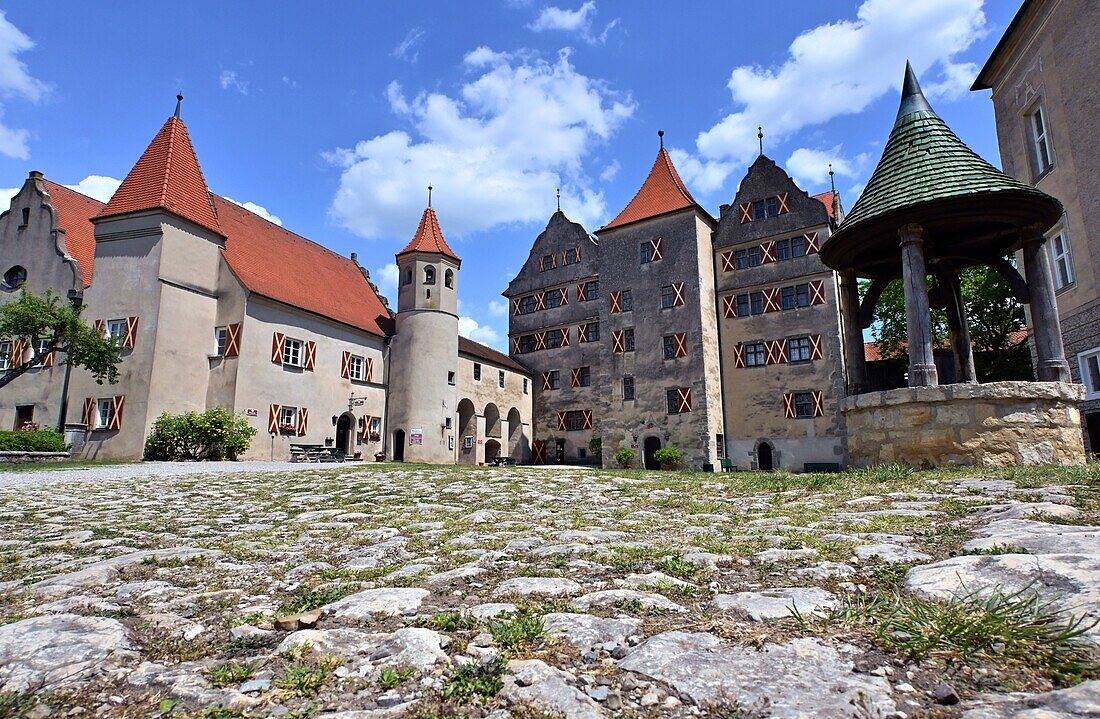 Burg Harburg bei Nördlingen, Schwaben, Bayern, Deutschland