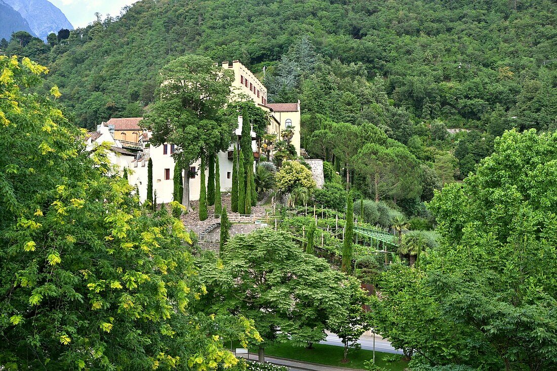 Trauttmandorff Castle near Meran, South Tyrol, Italy