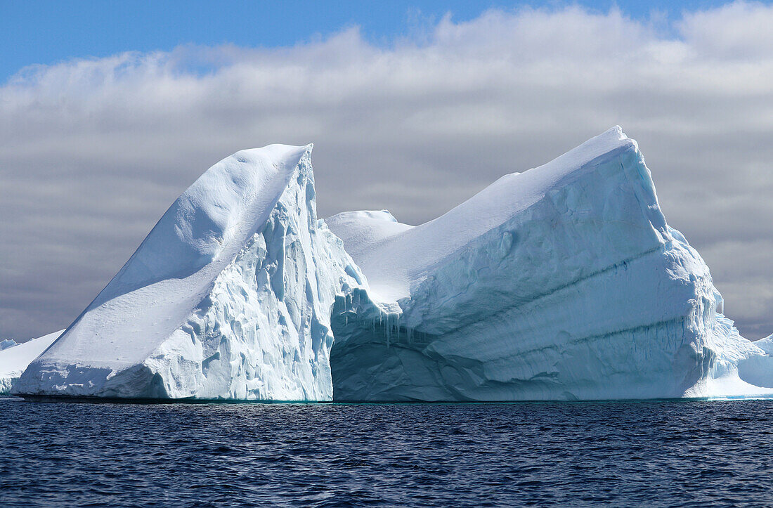 Antarktis; antarktische Halbinsel; Port Charcot; riesiger Eisberg treibt vor der Küste