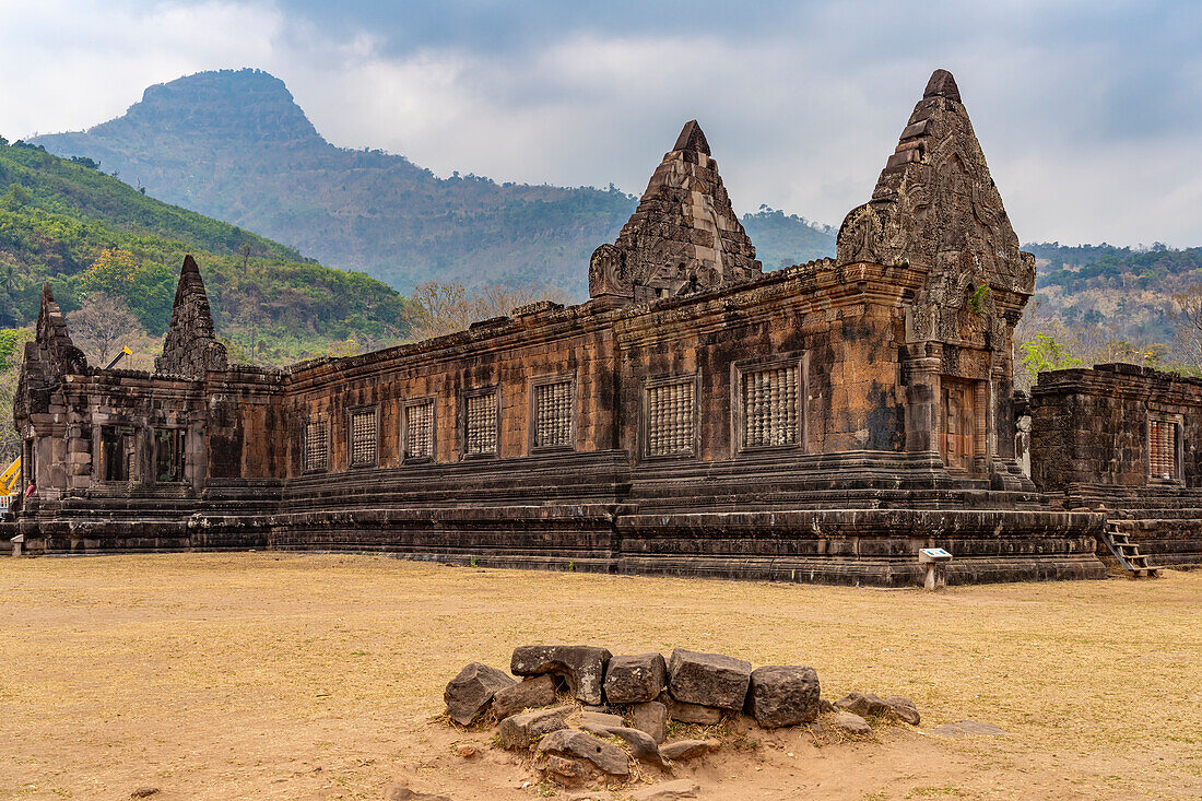 Bergtempel Wat Phu, Provinz Champasak, Laos, Asien  