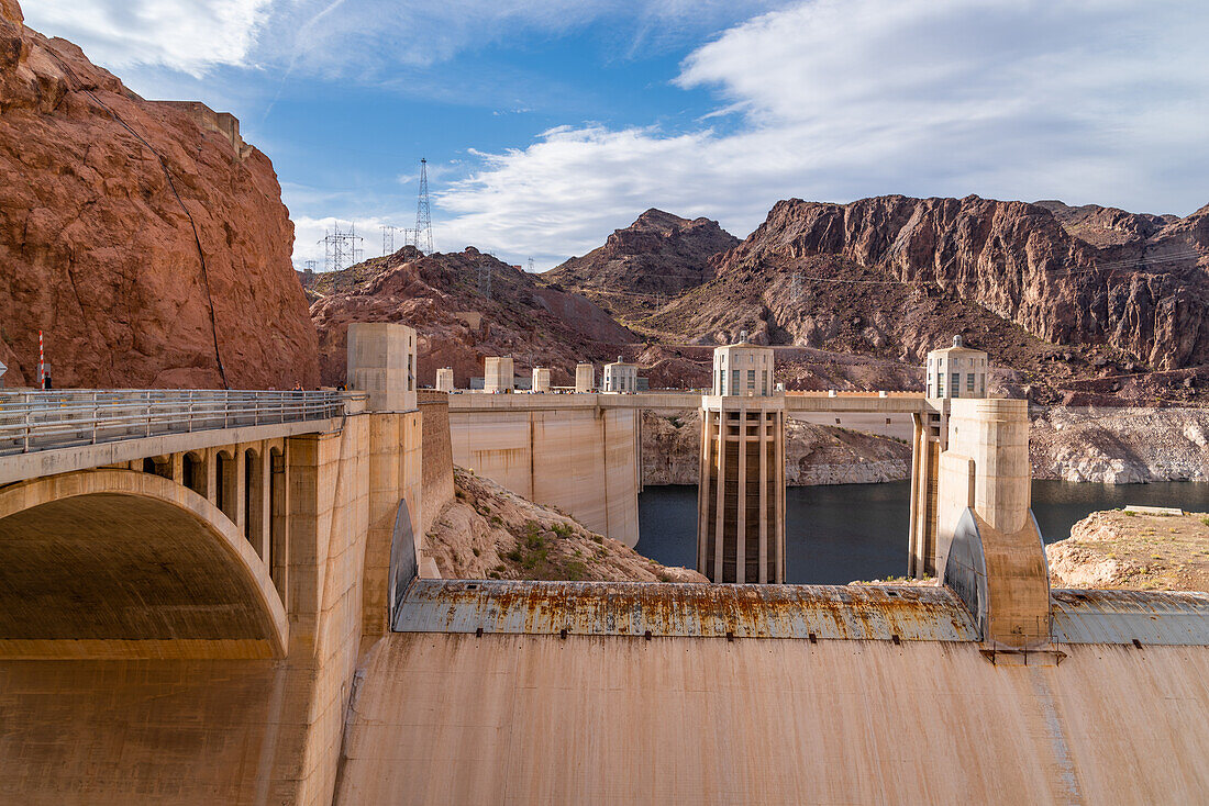 Das Kraftwerk Hoover Dam in Boulder City, Arizona, USA