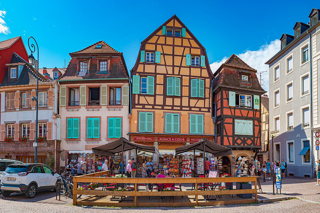 Straßen von Colmar in Elsass, Frankreich