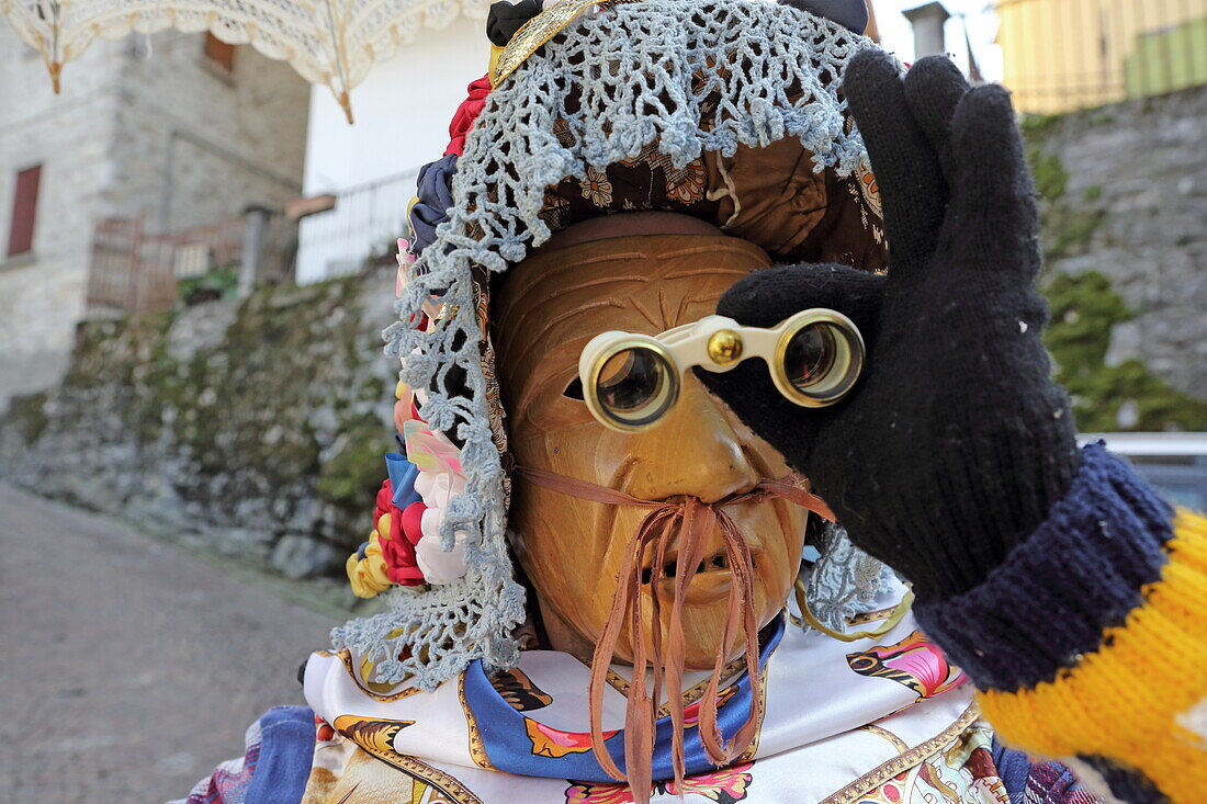 Carnival in Schignano, Lake Como, Lombardy, Italy