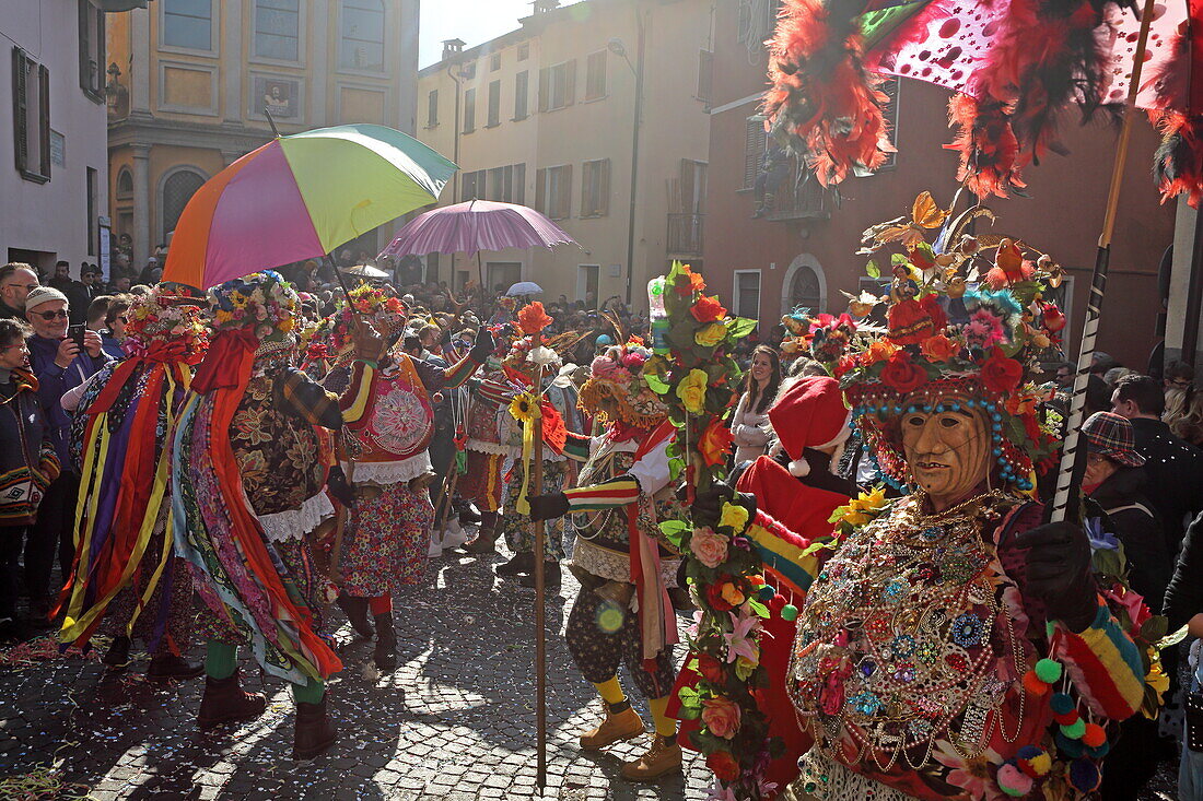 Carnival in Schignano, Lake Como, Lombardy, Italy