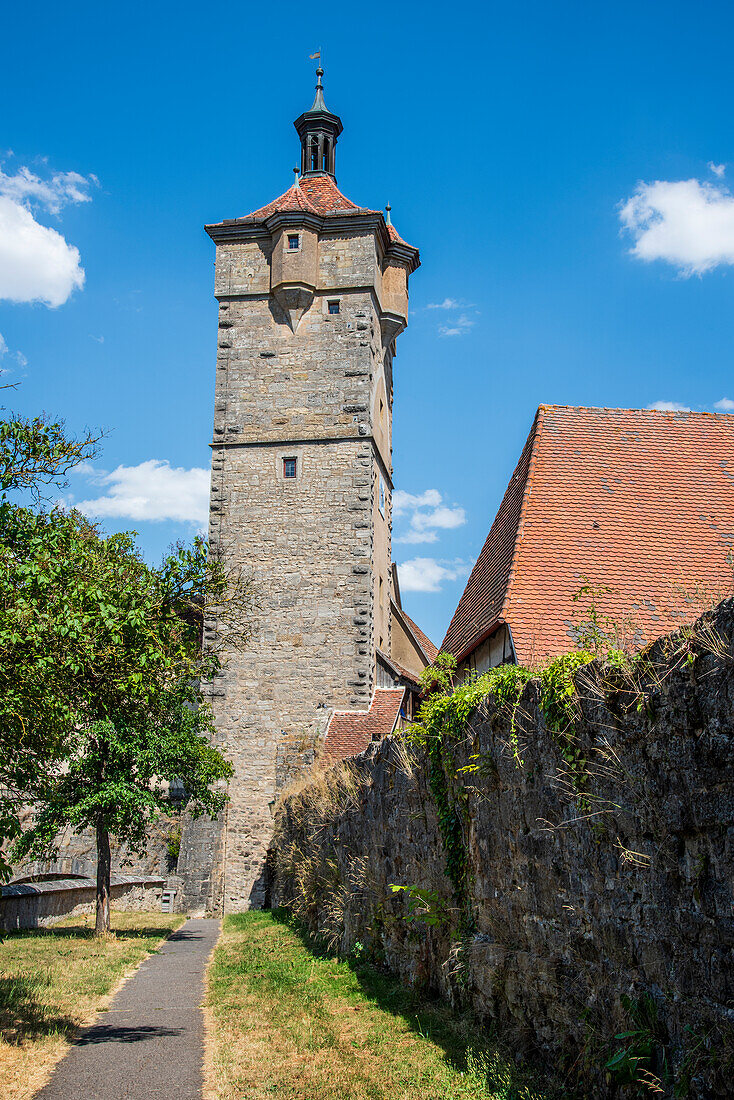 Klingenturm in Rothenburg ob der Tauber, Mittelfranken, Bayern, Deutschland