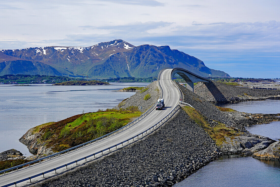 Norway, Storseisundet Bridge on the Atlantic Road