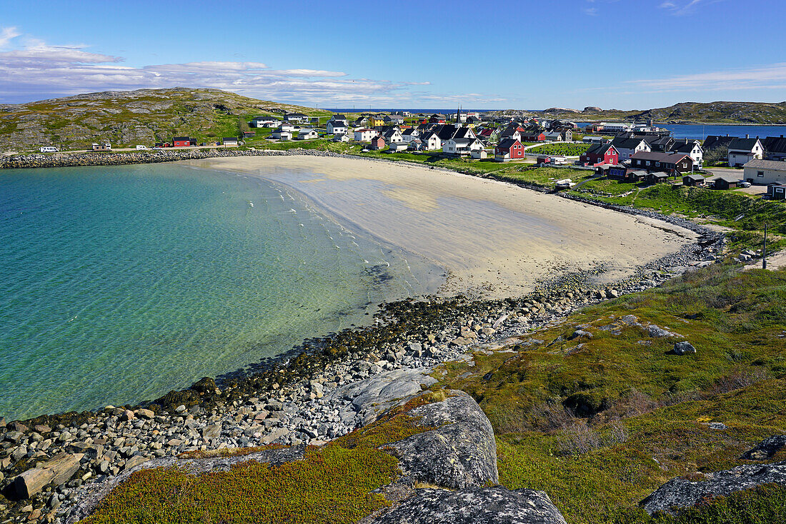 Norwegen, Troms og Finnmark, Küstendorf Bugøynes, Bucht der Königskrabben