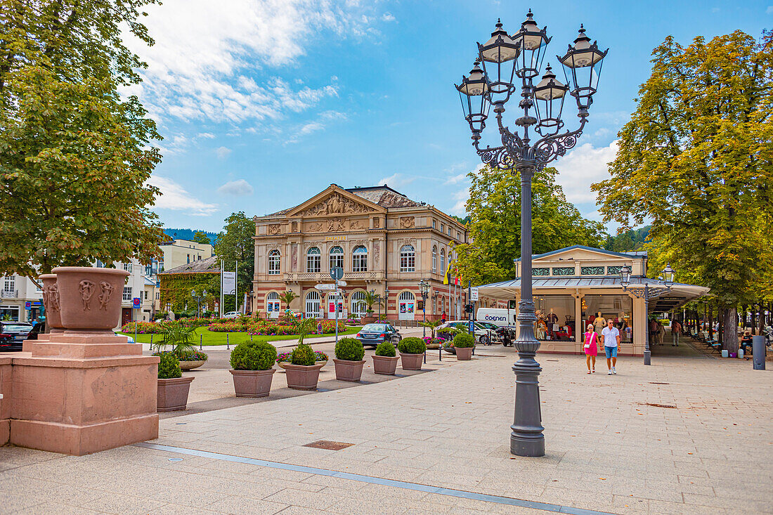 Spa park and theater of Baden-Baden, Baden-Wuerttemberg, Germany