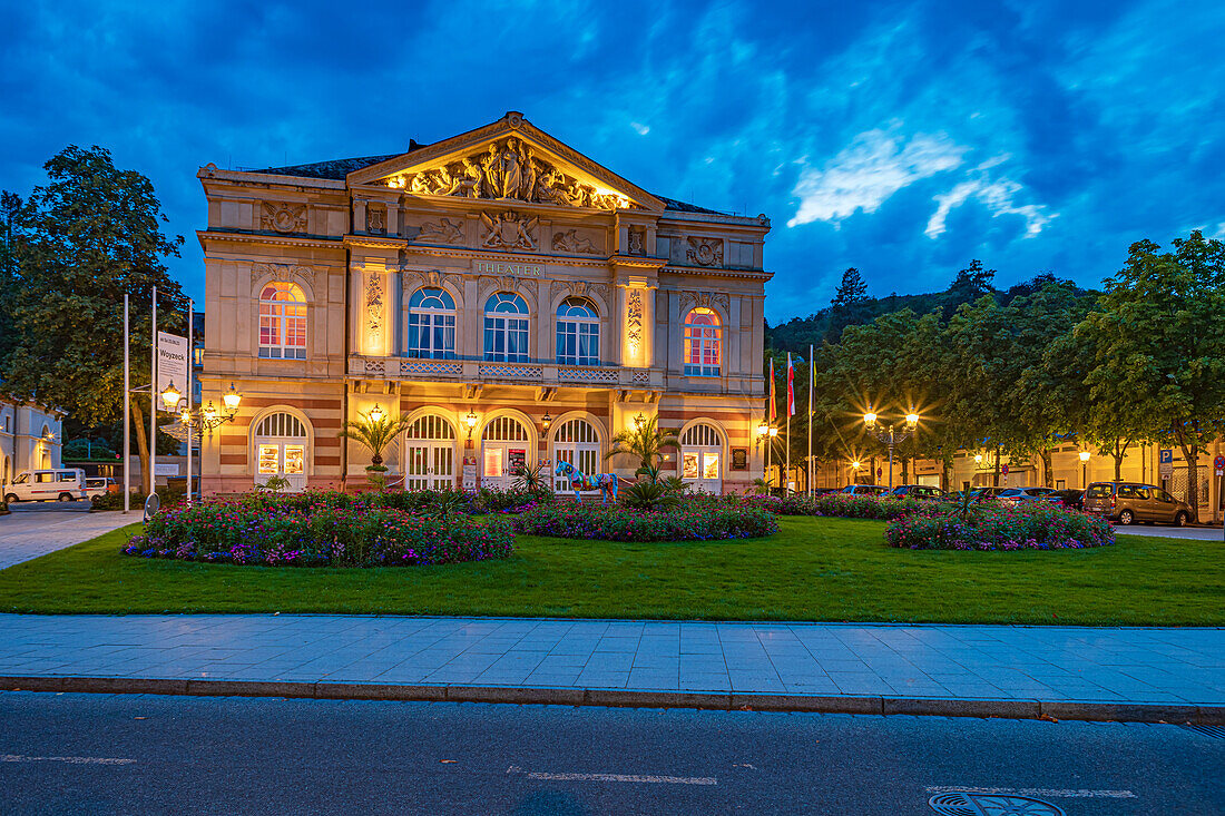 Kurpark und Theater von Baden-Baden, Baden-Wuerttemberg, Deutschland