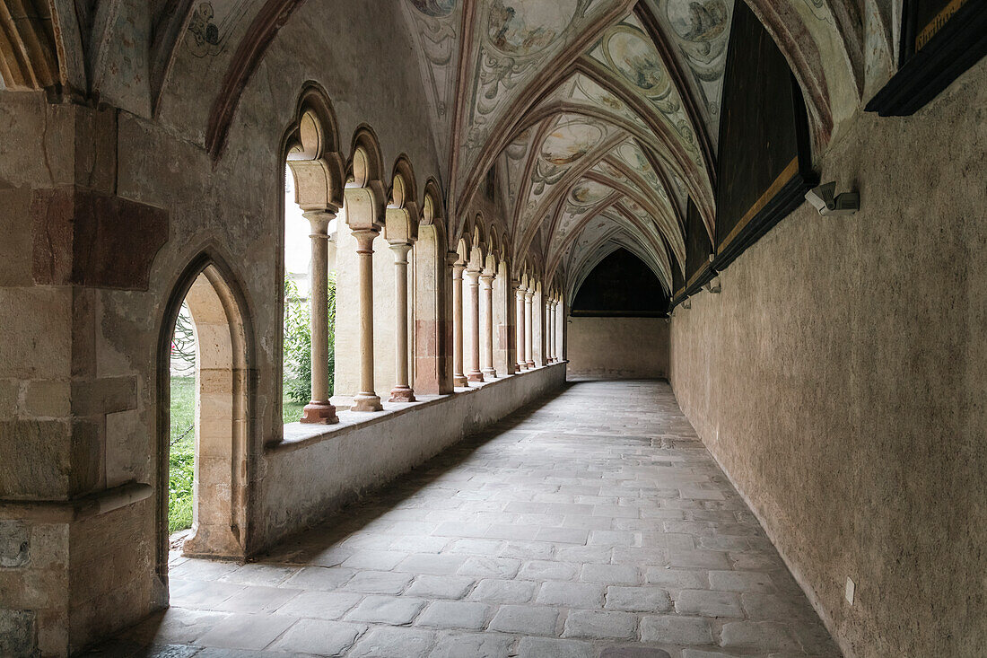 Cloister of the Franciscan Convent in Bozen, Südtirol, Bolzano district, Italy