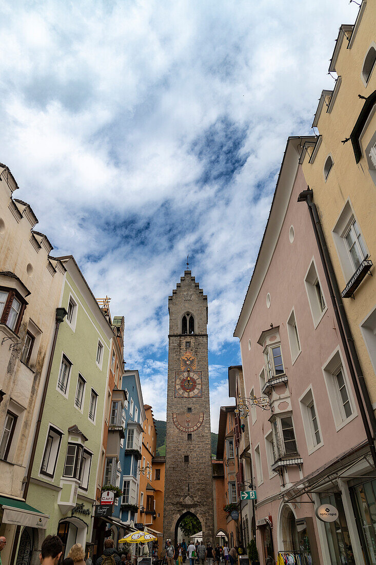 Das historische Zentrum von Sterzing, Südtirol, Bezirk Bozen, Italien