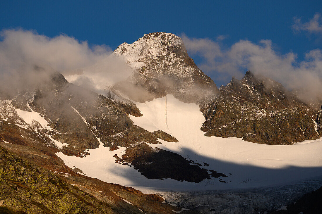 Gipfel des Steingletscher, Sustenpass, Kanton Bern, Schweiz