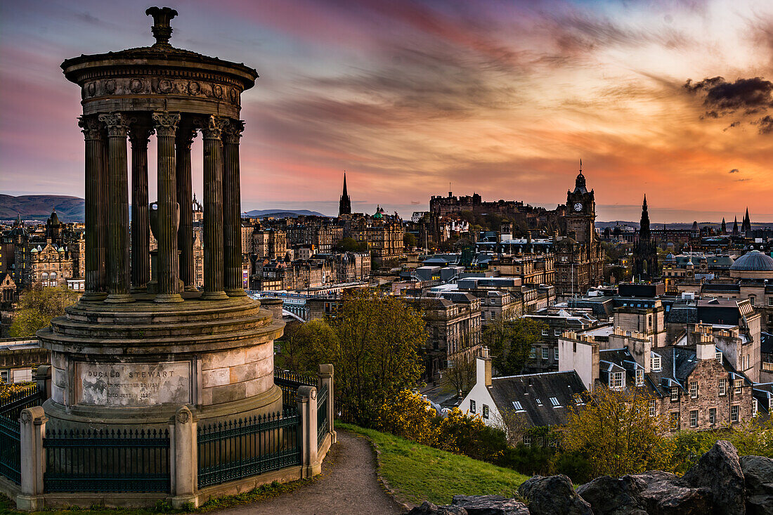 Panorama of Edinburgh; United Kingdom, Scotland, Edinburgh