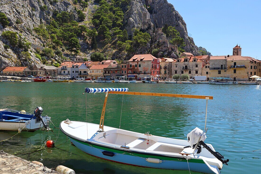 Port in Omis, Dalmatia, Croatia