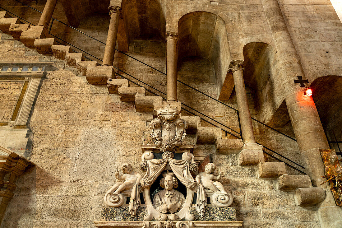 Interior of Trento Cathedral or San Vigilio Cathedral, Trento, Trentino, Italy, Europe