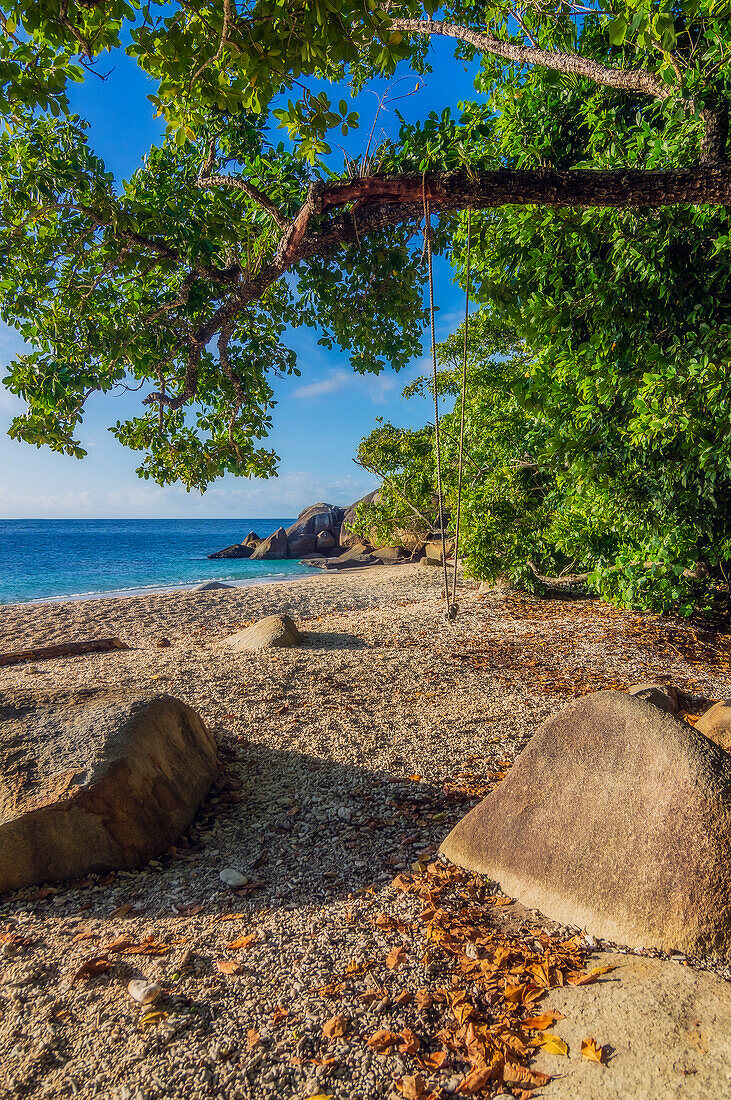 Section of beach on Fitzroy Island, Queensland, Australia