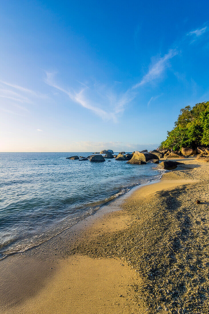 Section of beach on Fitzroy Island, Queensland, Australia