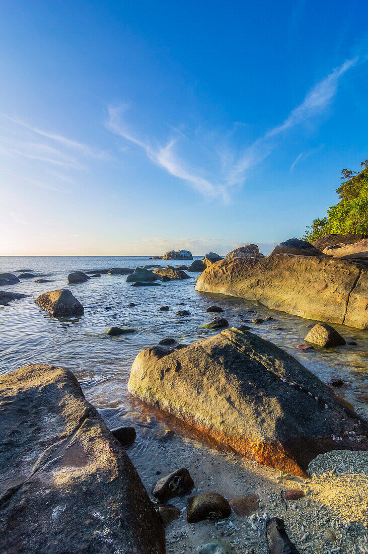 Section of beach on Fitzroy Island, Queensland, Australia