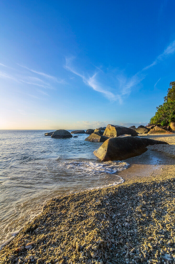 Section of beach on Fitzroy Island, Queensland, Australia