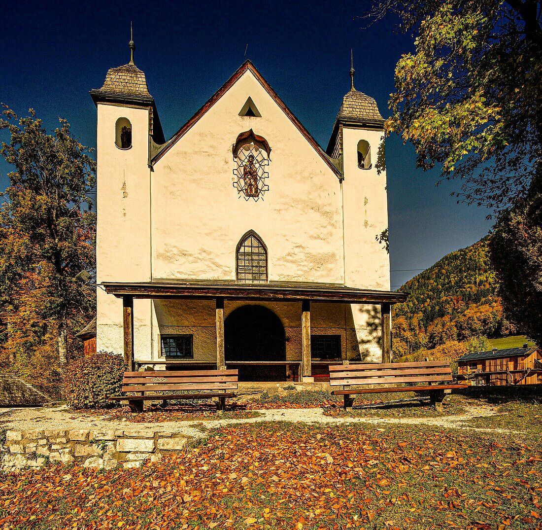 Calvary Church in St. Wolfgang, Salzkammergut, Austria