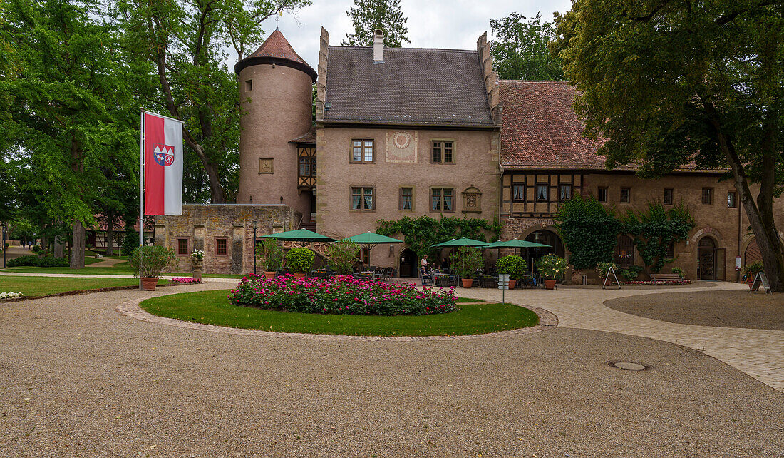 Schloss Aschach in der Gemeinde Aschach einem Ortsteil von Bad Bocklet, Landkreis Bad Kissingen, Unterfranken, Franken, Bayern, Deutschland