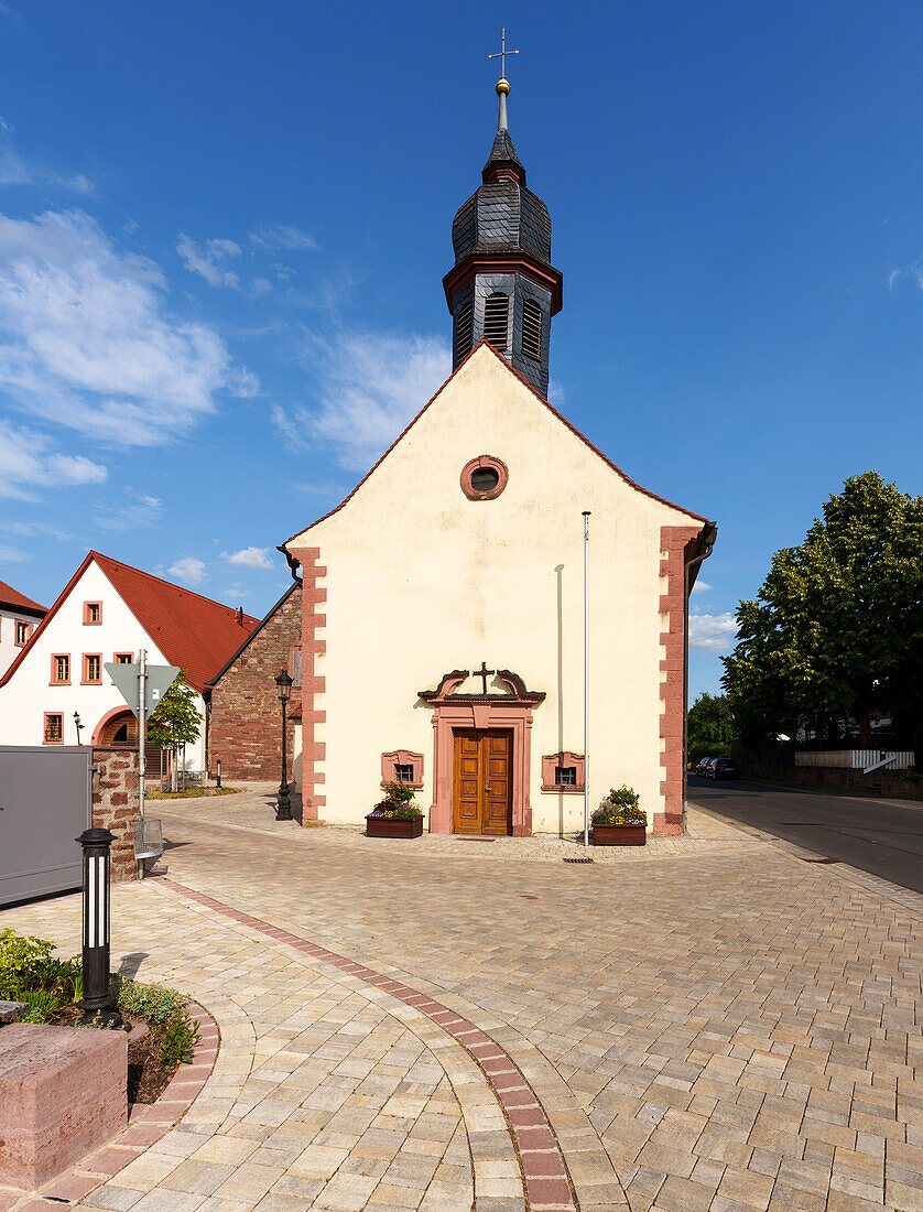 Historischer Ortskern von Sachsenheim im Werntal, Gemeinde Gössenheim, Unterfranken, Franken, Bayern, Deutschland