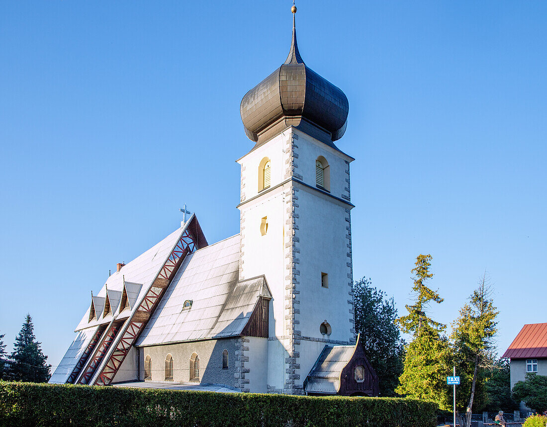 Church of the Visitation of the Virgin Mary (Kościół Nawiedzenie Najświętszej Maryi Panny) in Karpacz (Krummhübel) in the Giant Mountains (Krkonoše National Park; Karkonoski Park Narodowy) in the Dolnośląskie Voivodeship of Poland