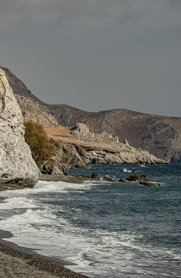 Rocky beach on Crete