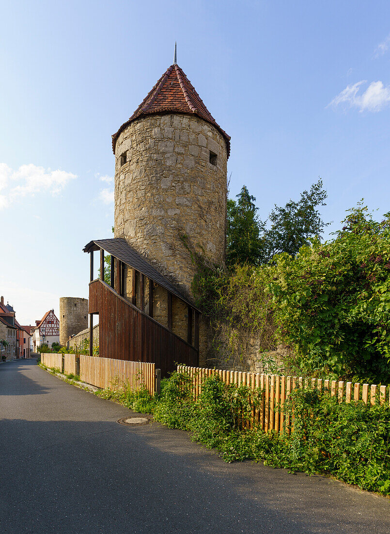 Historic old town of Eibelstadt am Main, Würzburg district, Franconia, Lower Franconia, Bavaria, Germany