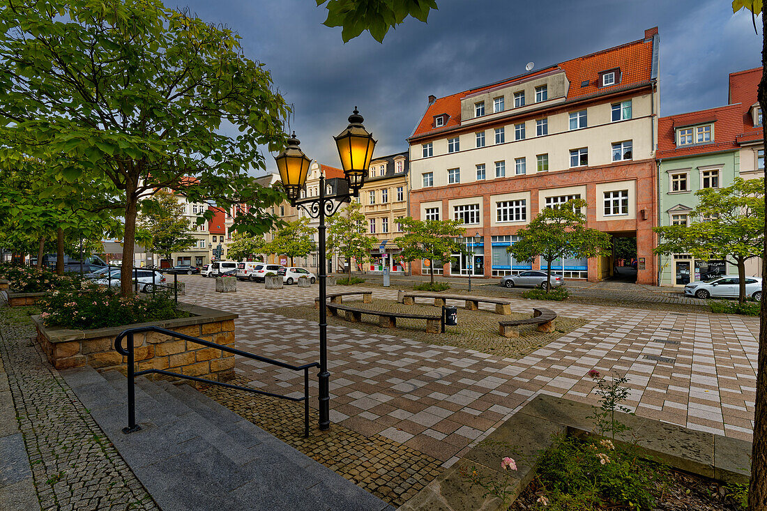 Die historische Altstadt von Zeitz, Burgenlandkreis, Sachsen-Anhalt, Deutschland                             