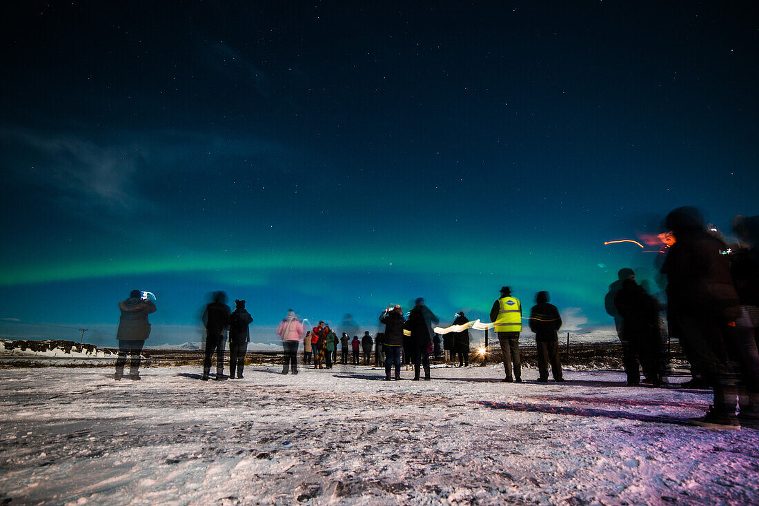 Aurora Borealis in icelandic country, Iceland.